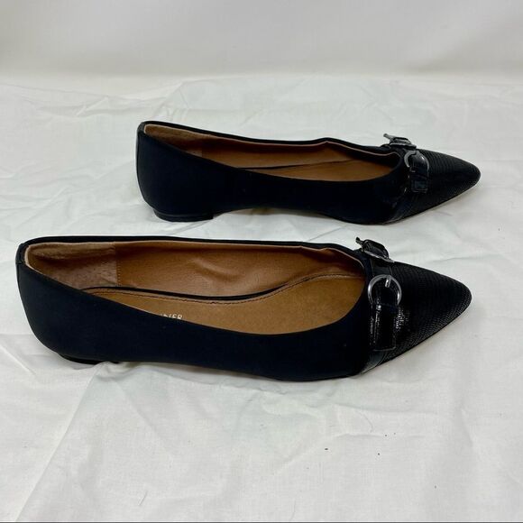 Donald J. Pliner Pointy Buckle Flats- Size 8 - Picture 1 of 16